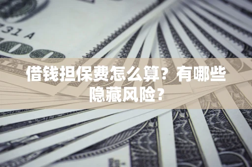 济南借钱担保费怎么算？有哪些隐藏风险？