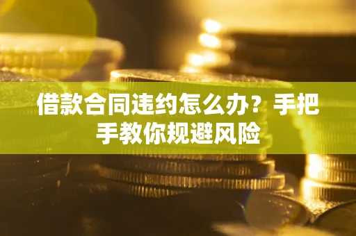 济南借款合同违约怎么办？手把手教你规避风险